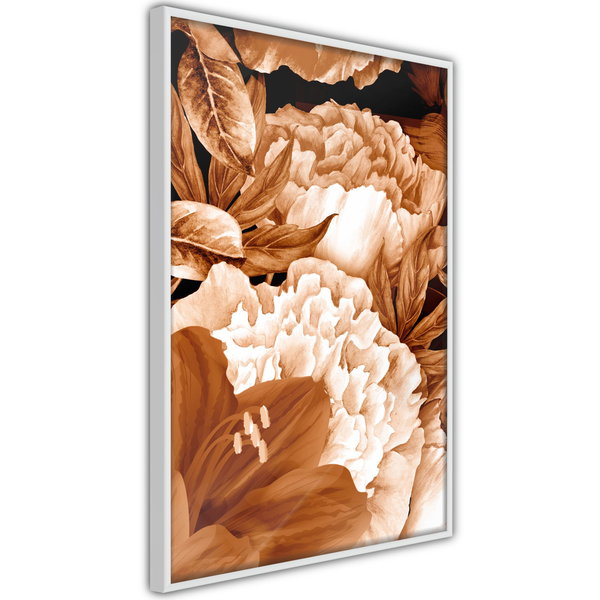 Poster 'Peonies in Sepia'