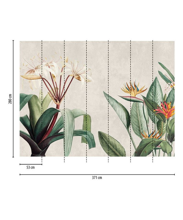 Tapete 'Flower Aura' 371x280cm