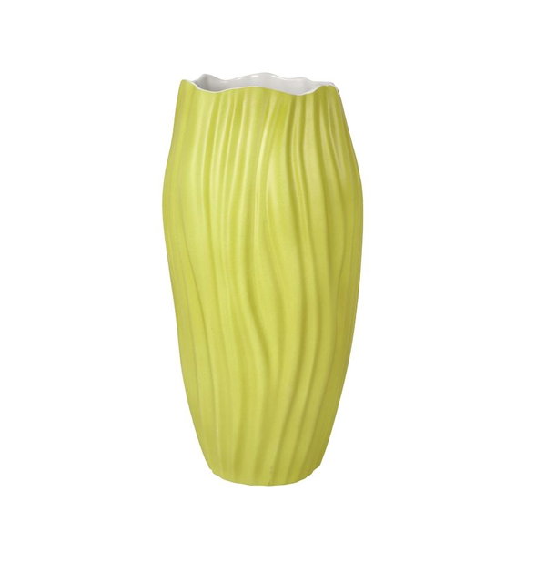 Vase en porcelaine 'Textured Lime' de Goebel 15,5x30x15,5cm