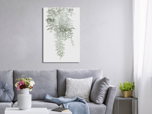 Kunstdruck auf Leinwand 'Green Cascade Vertical'