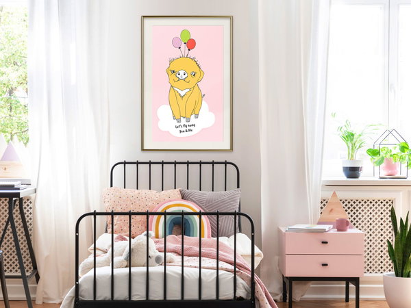 Poster 'Soaring Pig'
