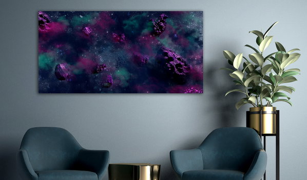 Kunstdruck auf Leinwand 'Endless Space Wide'