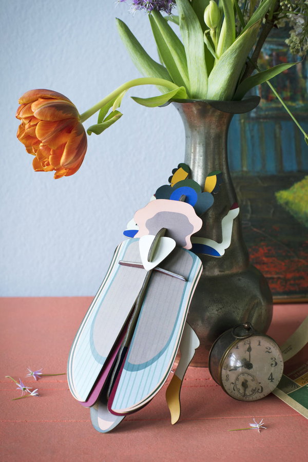 Wanddeko Papier 'Tigerkäfer'