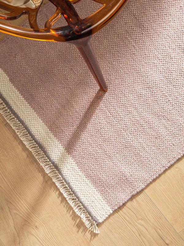 Design Wollteppich Karla Pink