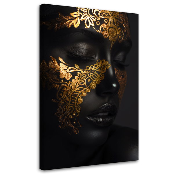 Kunstdruck auf Leinwand 'Golden Elegance 10'