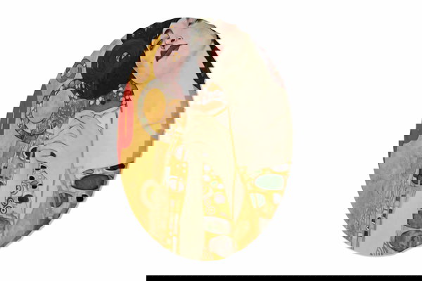 Okrągły obraz 'Golden Reverie'