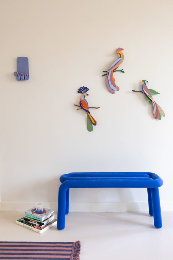 Wanddeko Papier 'Tropenvogel Maya'