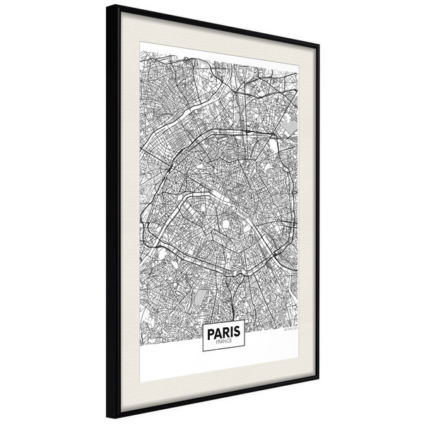 Poster 'City Map: Paris'