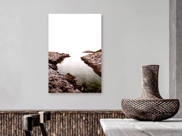 Kunstdruck auf Leinwand 'Rocky Harbor Vertical'