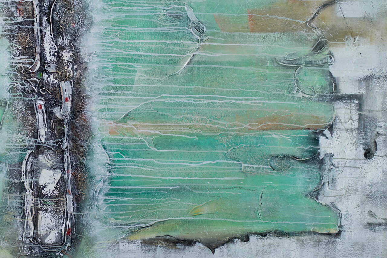 XXL Olieverf schilderijen 'Division of the Sea' | Handgeschilderd unicum in de ruimte.