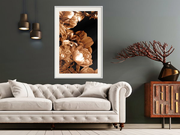 Poster 'Summer Flowers in Sepia'