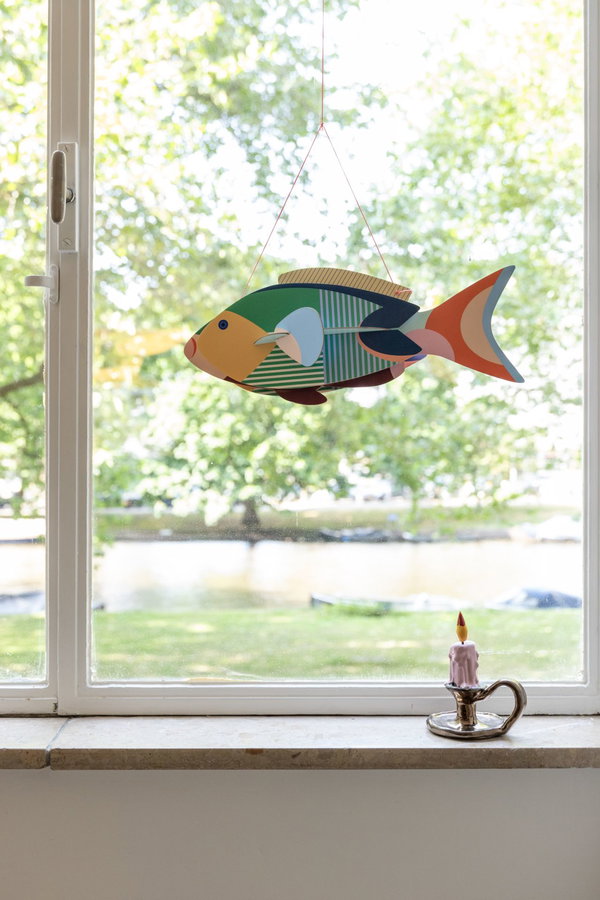 Hängende Deko 'Leuchtender Fisch'