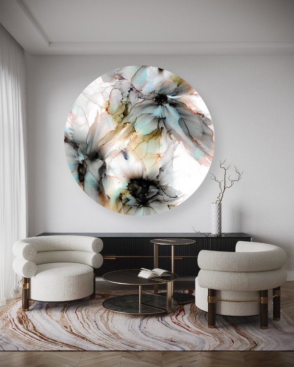 Rundes Bild 'Whisper Blooms'