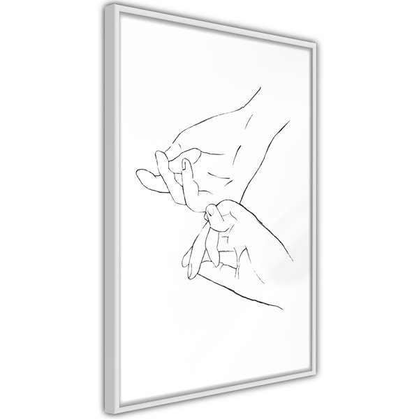Poster 'Joined Hands (White)'