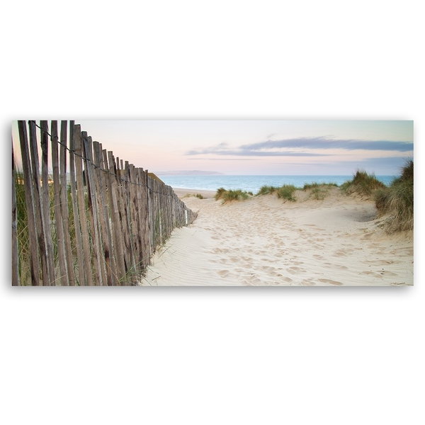 Kunstdruck auf Leinwand 'Fence Trail'