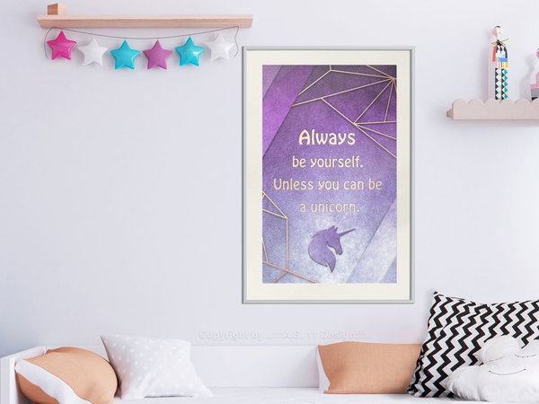 Poster 'Be Yourself or a Unicorn'