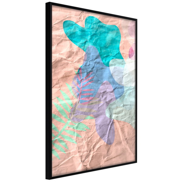 Poster 'Colourful Camouflage (Peach)'