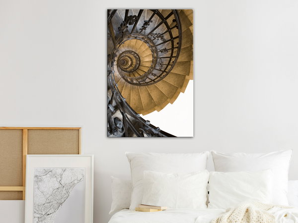 Kunstdruck auf Leinwand 'Architectural Snail Vertical'