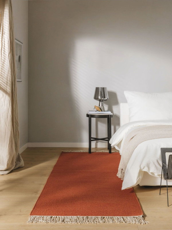 Design Wollteppich Liv Orange