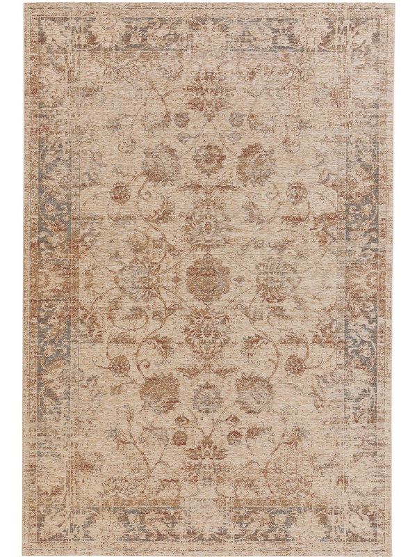 Design Flachgewebeteppich Frencie Beige