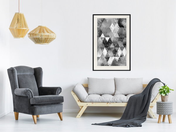 Poster 'Abstract Diamonds'