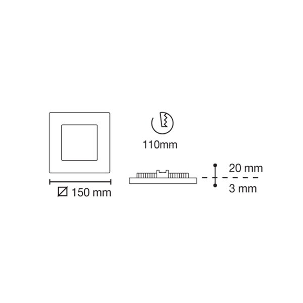 Deckenleuchte 'Novo Lux 4GY'