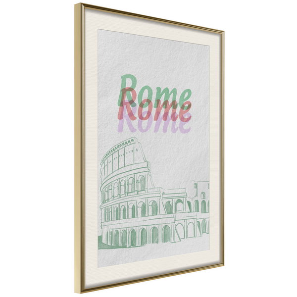 Poster 'Pastel Rome'
