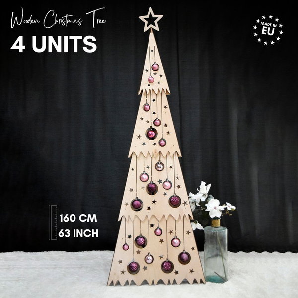 Hölzerner Weihnachtsbaum 'Festive 4 Unit'