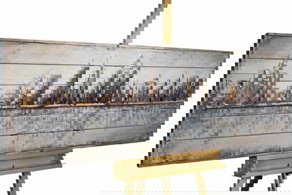 Obras de arte tradicionais de madeira