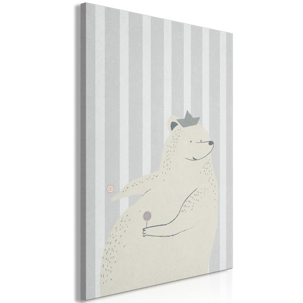 Impression sur toile 'Teddy Bear Gourmand Vertical'