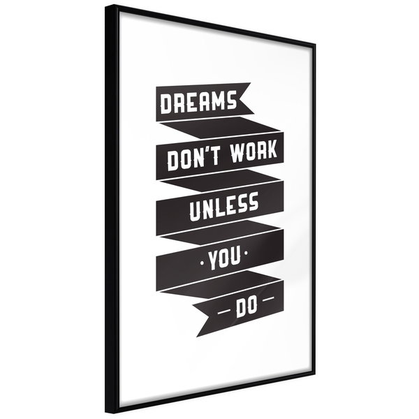 Plakat 'Dreams don't work'
