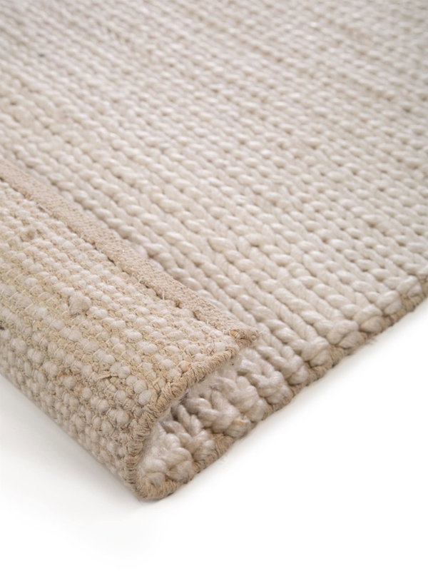 Design Wollteppich Uno Beige