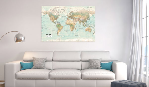 Εκτύπωση τέχνης 'World Map: Beautiful World'