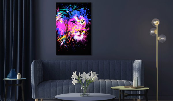 Kunstdruck auf Leinwand 'Rainbow Mane Vertical'