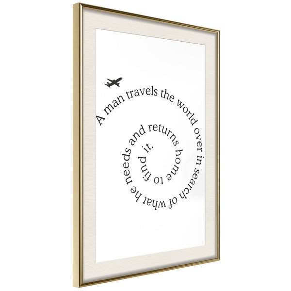 Poster 'Travel Broadens the Mind'
