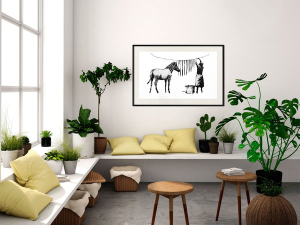 Poster 'Banksy: Washing Zebra'