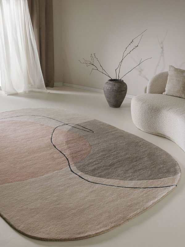 Design Wollteppich Shape Bunt