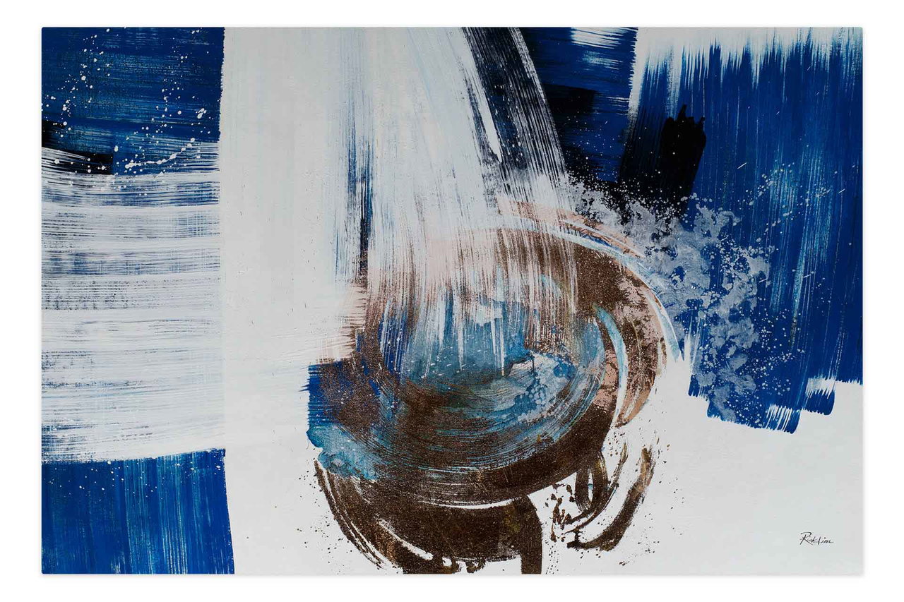 Olieverf schilderijen 'Stream of Fantasy' | Handgeschilderd unicum 180x120cm komt in de ruimte goed tot zijn recht.