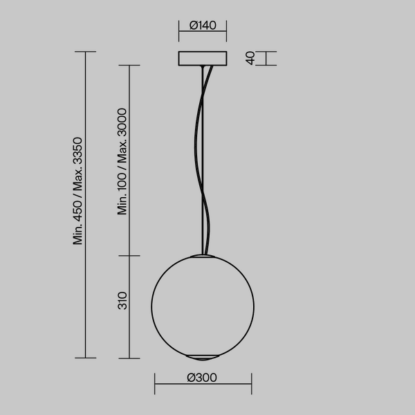 Lampa Wisząca 'Bruma 1'