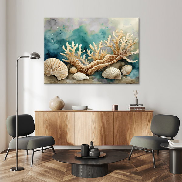 Kunstdruck auf Leinwand 'Ocean Echoes 2'