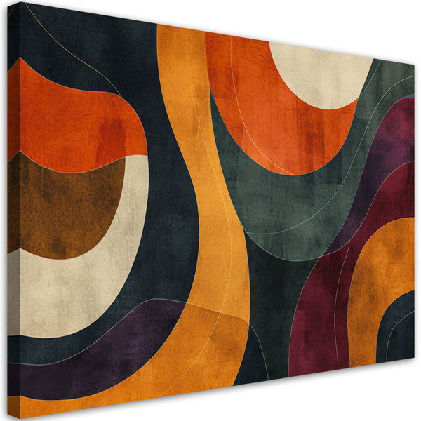 Kunstdruck auf Leinwand 'Retro Fusion'