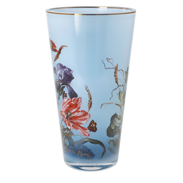 Vaso di vetro 'Sommerblumen' di Jan Davidsz de Heem 11x20x11cm