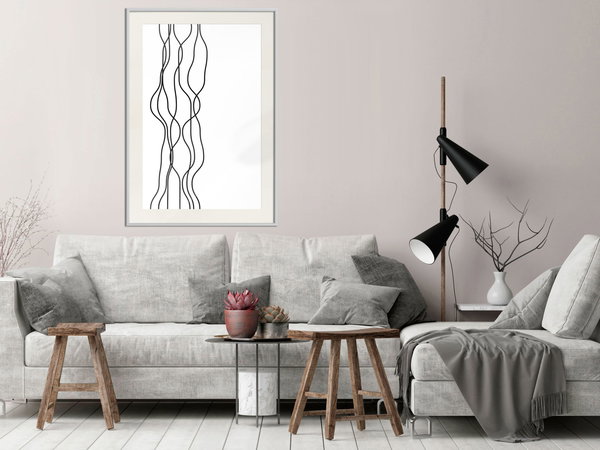 Poster 'Wavy Lines'