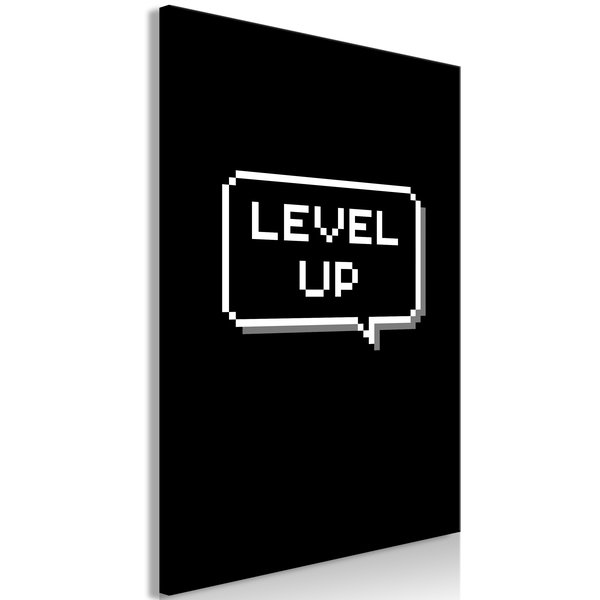 Kunstdruk op canvas 'Level Up Vertical'