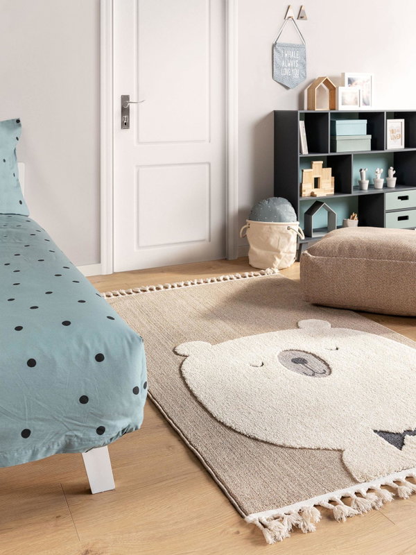 Design Kinderteppich Momo Beige I
