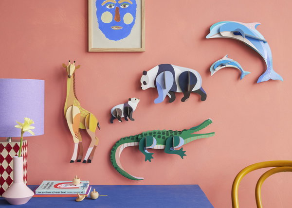 Wanddeko Papier 'Tall Crocodile'