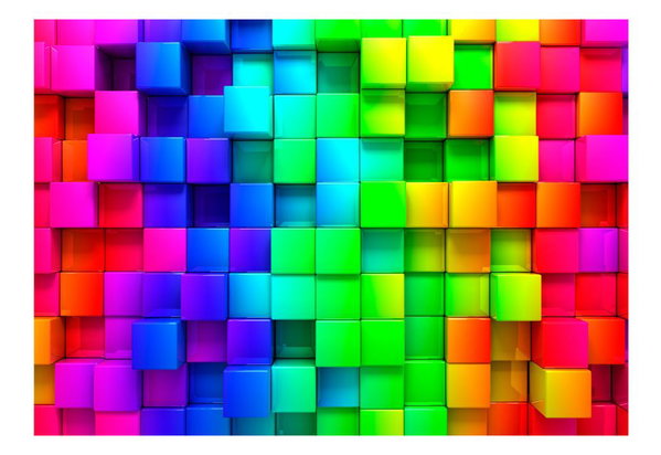 Tapete 'Colourful Cubes'
