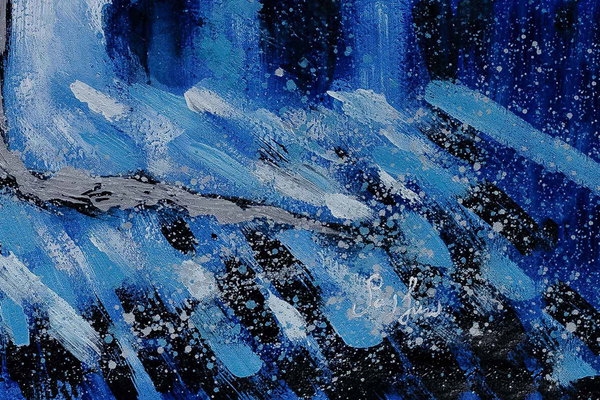 Pintura aplicada con generosidad