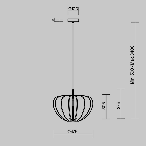 Pendant Light 'Cambio 3'