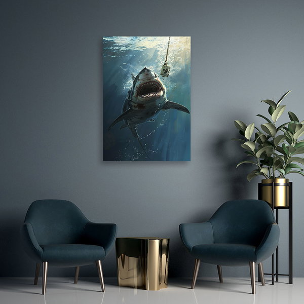 Kunstdruck auf Leinwand 'Money Bait'
